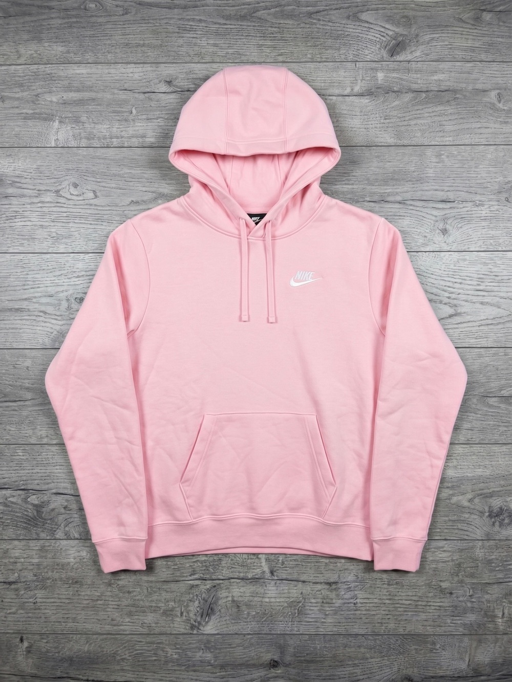 Nike Pink Pullover Hoodie with White Logo